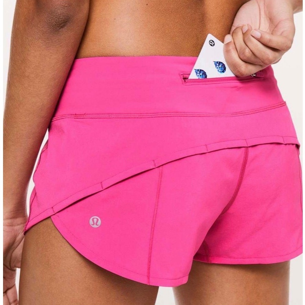 Lululemon Speed Up Low-Rise Lined Short 2.5 Sonic Pink Size 4 W7AVSR